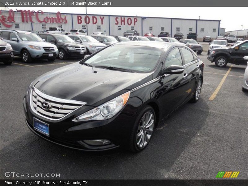 Midnight Black / Camel 2013 Hyundai Sonata Limited 2.0T