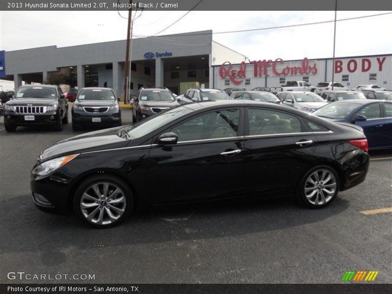 Midnight Black / Camel 2013 Hyundai Sonata Limited 2.0T