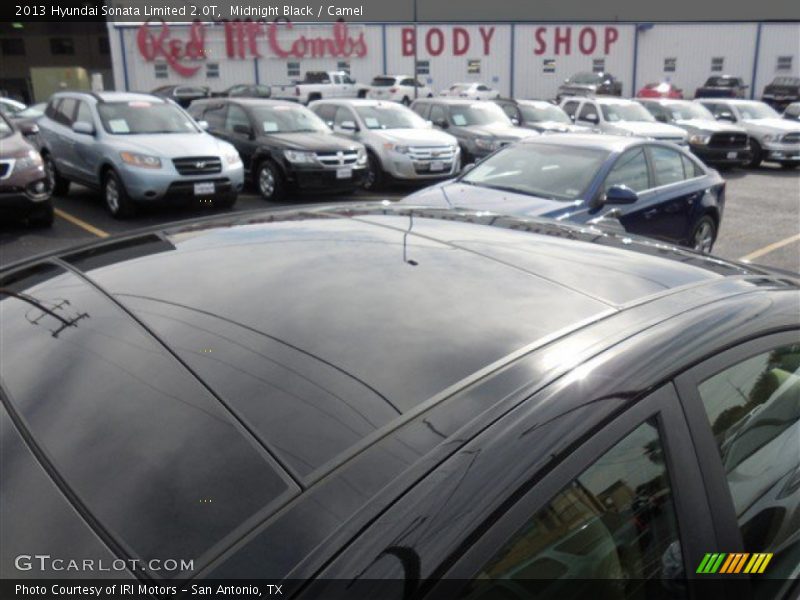 Midnight Black / Camel 2013 Hyundai Sonata Limited 2.0T