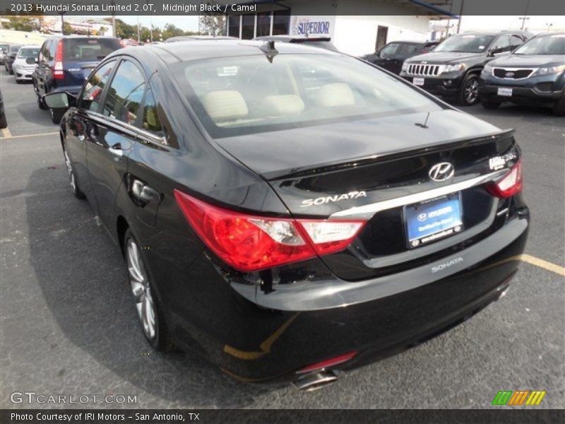 Midnight Black / Camel 2013 Hyundai Sonata Limited 2.0T