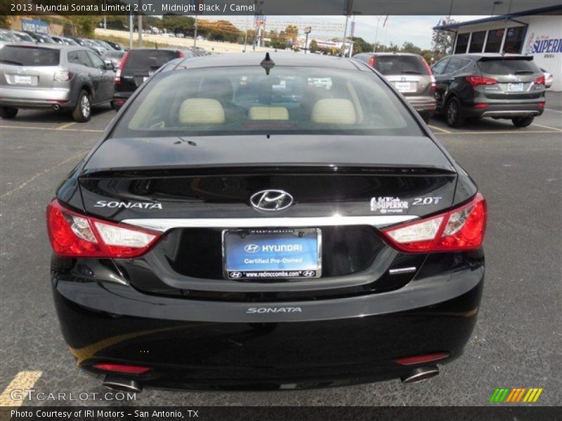 Midnight Black / Camel 2013 Hyundai Sonata Limited 2.0T