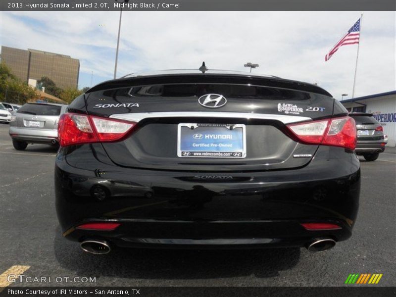 Midnight Black / Camel 2013 Hyundai Sonata Limited 2.0T