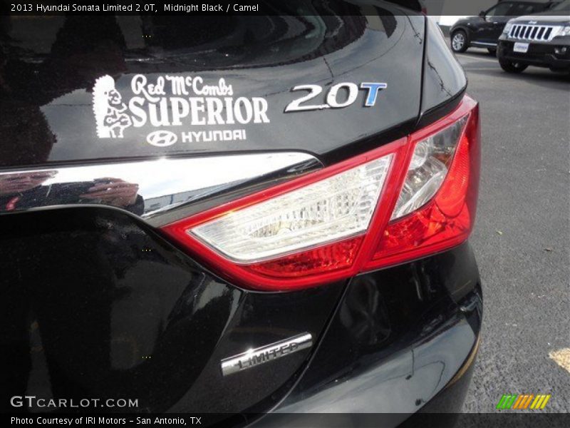 Midnight Black / Camel 2013 Hyundai Sonata Limited 2.0T