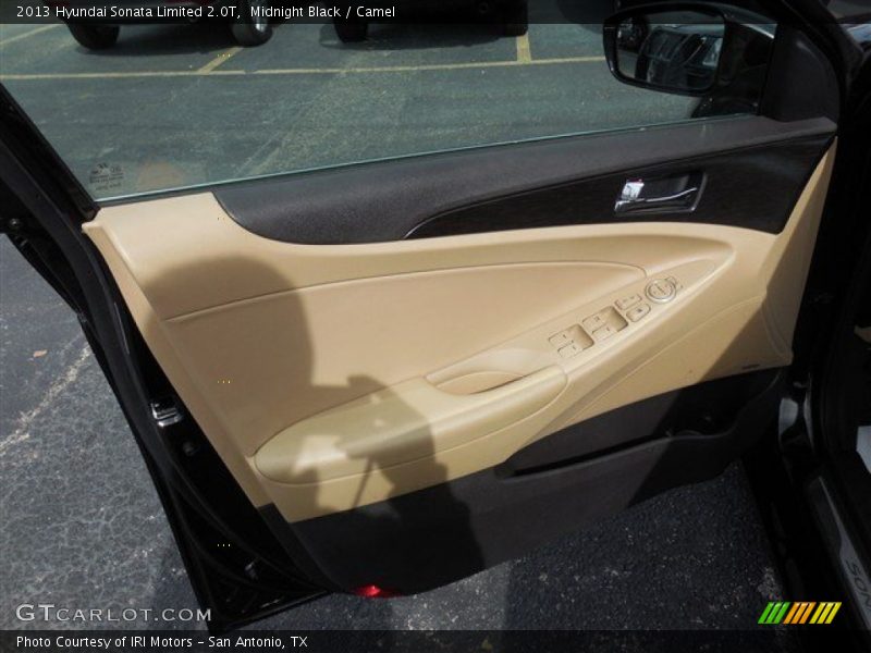 Midnight Black / Camel 2013 Hyundai Sonata Limited 2.0T