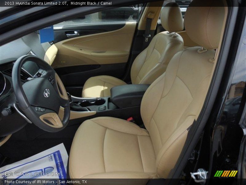 Midnight Black / Camel 2013 Hyundai Sonata Limited 2.0T