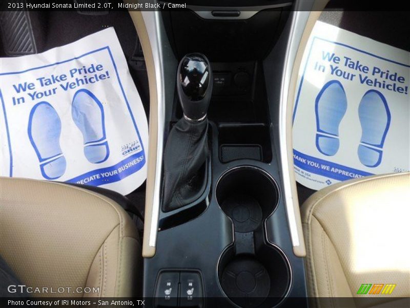 Midnight Black / Camel 2013 Hyundai Sonata Limited 2.0T