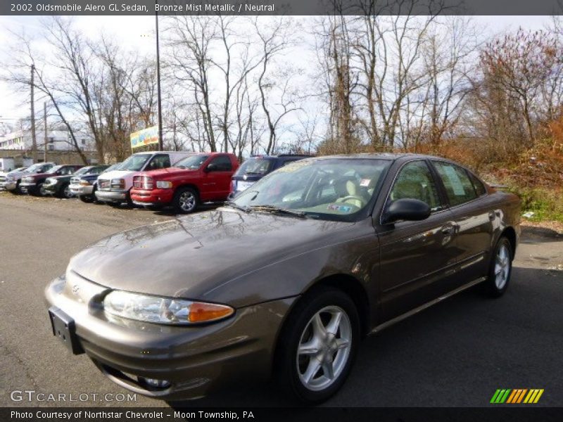 Bronze Mist Metallic / Neutral 2002 Oldsmobile Alero GL Sedan