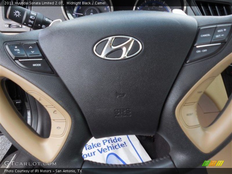 Midnight Black / Camel 2013 Hyundai Sonata Limited 2.0T