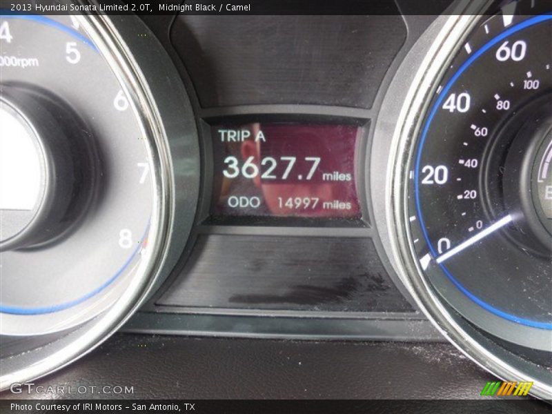 Midnight Black / Camel 2013 Hyundai Sonata Limited 2.0T