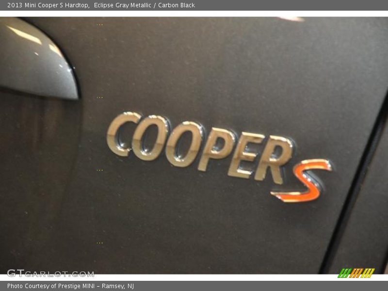 Eclipse Gray Metallic / Carbon Black 2013 Mini Cooper S Hardtop