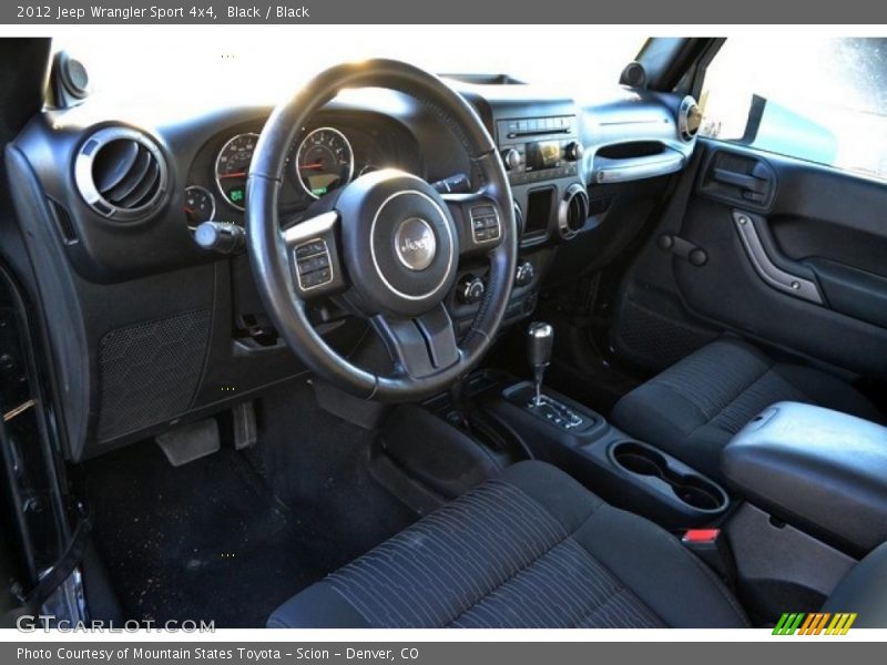 Black / Black 2012 Jeep Wrangler Sport 4x4