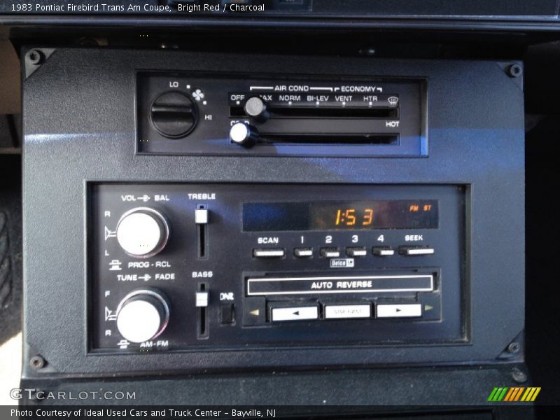 Controls of 1983 Firebird Trans Am Coupe