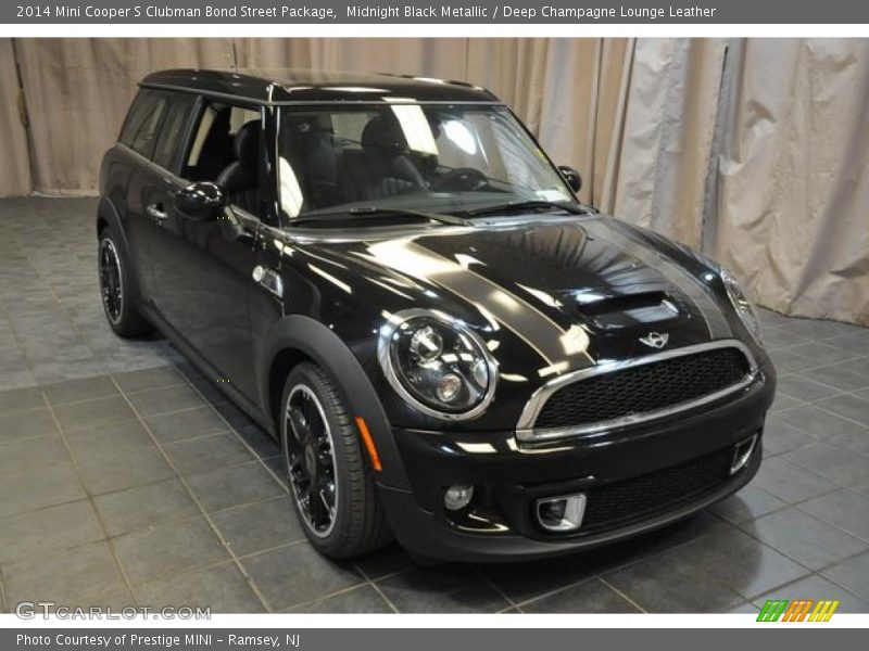 Midnight Black Metallic / Deep Champagne Lounge Leather 2014 Mini Cooper S Clubman Bond Street Package