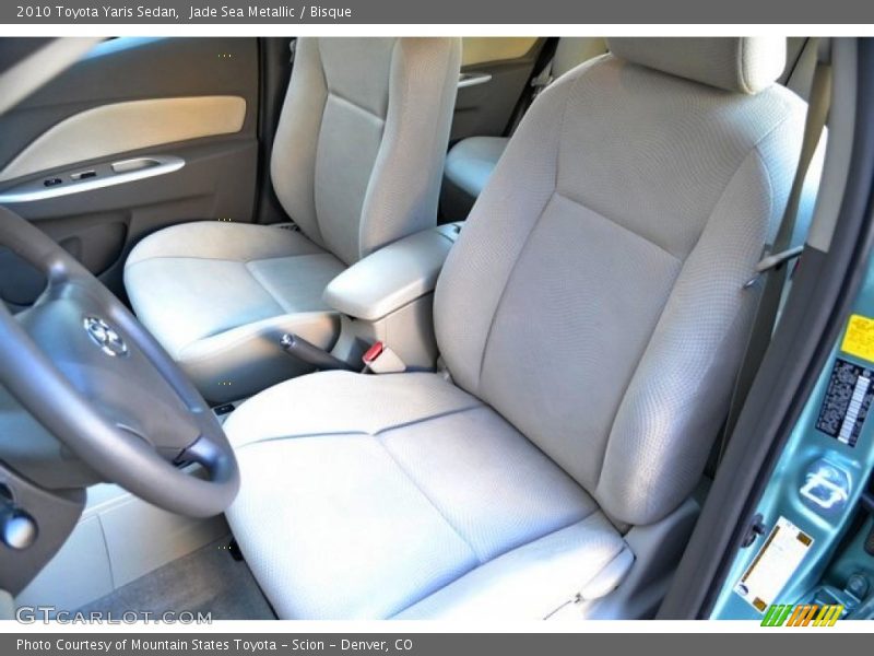 Jade Sea Metallic / Bisque 2010 Toyota Yaris Sedan