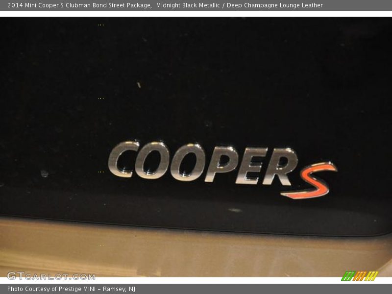 Midnight Black Metallic / Deep Champagne Lounge Leather 2014 Mini Cooper S Clubman Bond Street Package