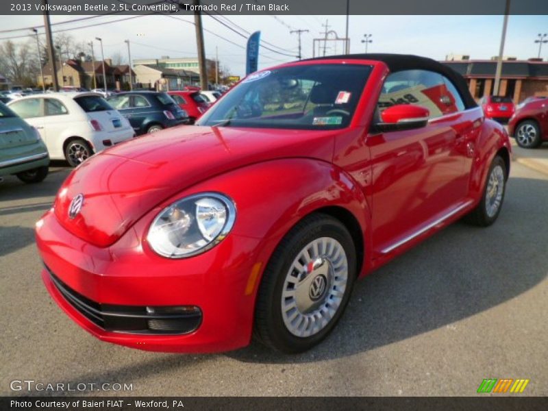 Tornado Red / Titan Black 2013 Volkswagen Beetle 2.5L Convertible