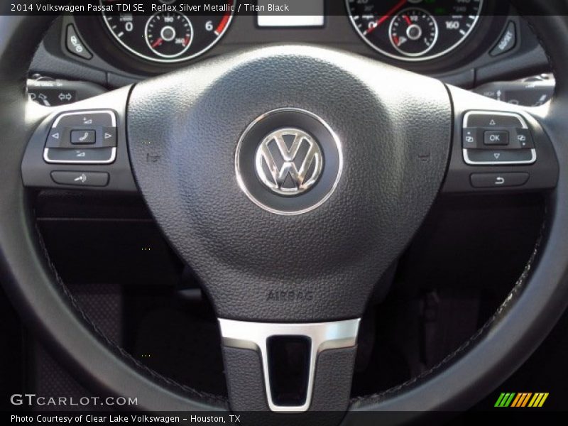 Reflex Silver Metallic / Titan Black 2014 Volkswagen Passat TDI SE