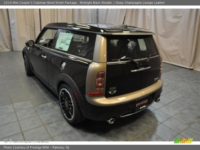 Midnight Black Metallic / Deep Champagne Lounge Leather 2014 Mini Cooper S Clubman Bond Street Package