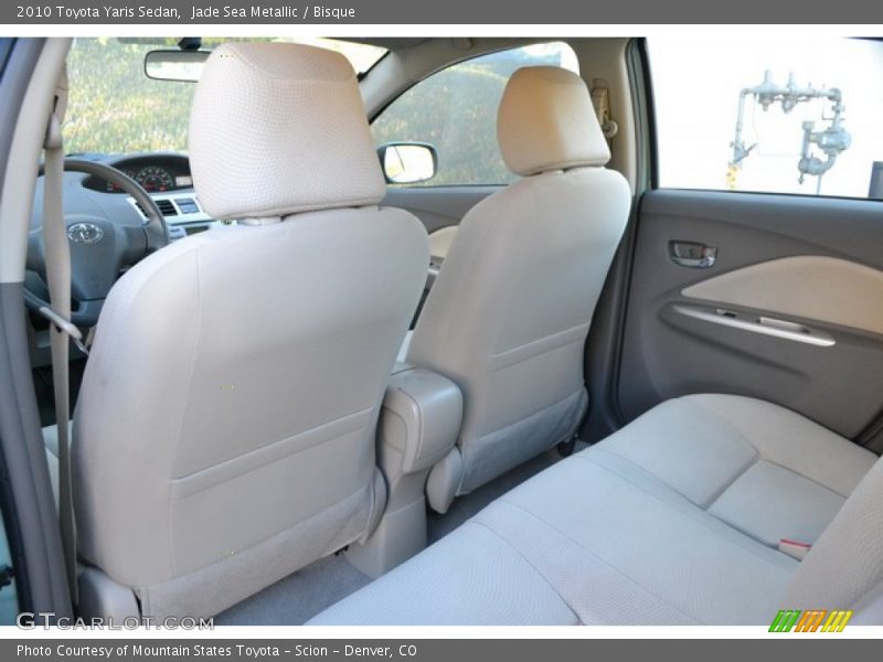 Jade Sea Metallic / Bisque 2010 Toyota Yaris Sedan