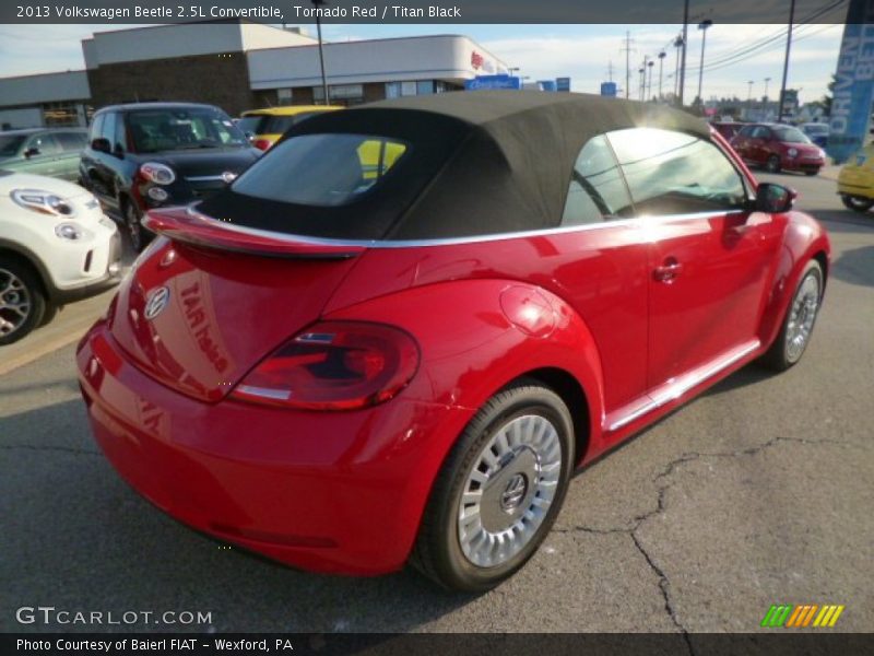 Tornado Red / Titan Black 2013 Volkswagen Beetle 2.5L Convertible