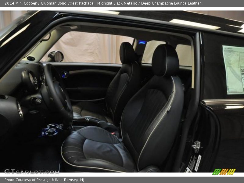 Midnight Black Metallic / Deep Champagne Lounge Leather 2014 Mini Cooper S Clubman Bond Street Package