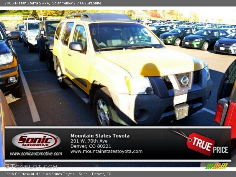 Solar Yellow / Steel/Graphite 2006 Nissan Xterra S 4x4