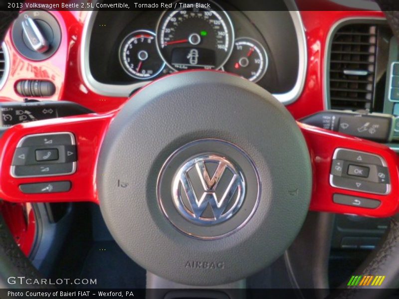 Tornado Red / Titan Black 2013 Volkswagen Beetle 2.5L Convertible