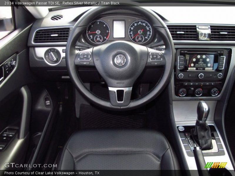 Reflex Silver Metallic / Titan Black 2014 Volkswagen Passat TDI SE