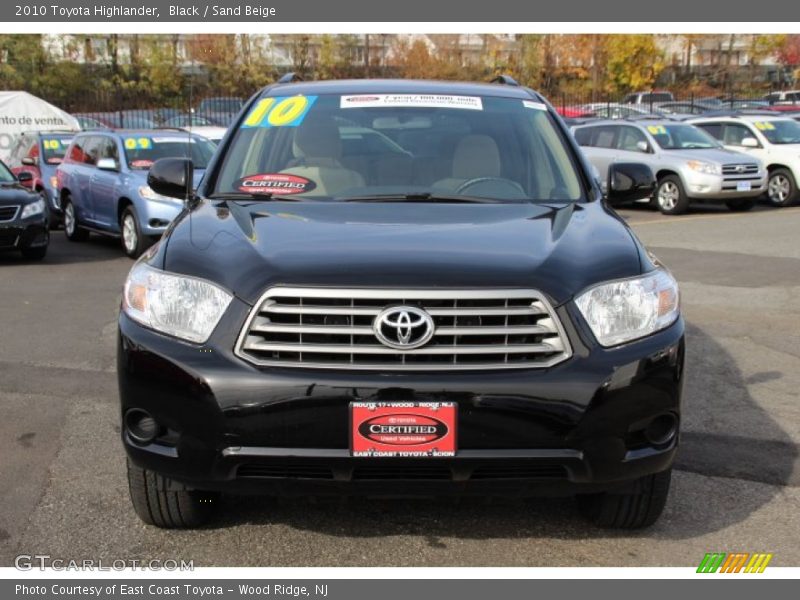 Black / Sand Beige 2010 Toyota Highlander