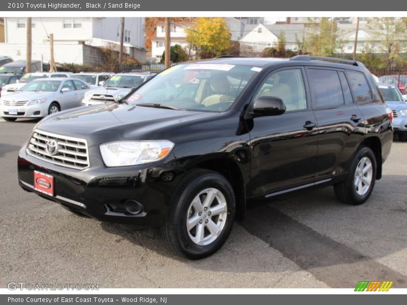 Black / Sand Beige 2010 Toyota Highlander