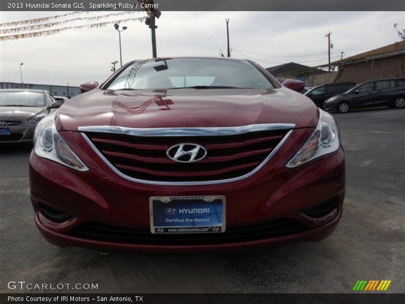 Sparkling Ruby / Camel 2013 Hyundai Sonata GLS