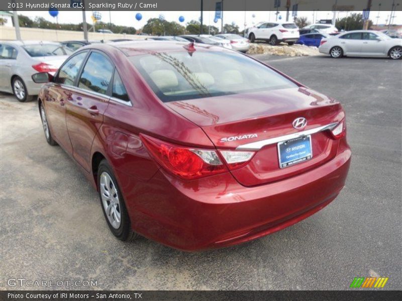 Sparkling Ruby / Camel 2013 Hyundai Sonata GLS