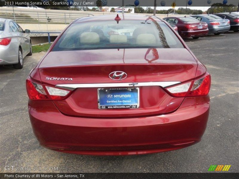 Sparkling Ruby / Camel 2013 Hyundai Sonata GLS