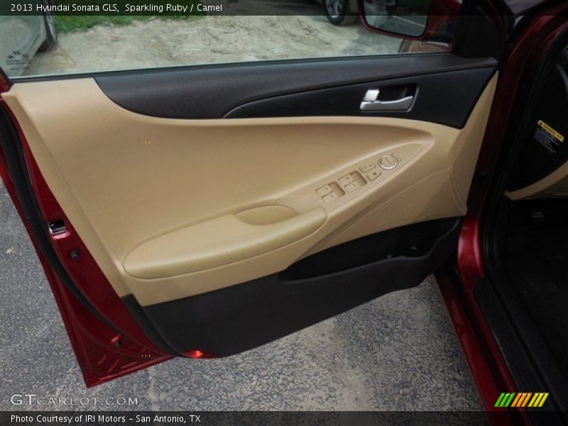 Sparkling Ruby / Camel 2013 Hyundai Sonata GLS