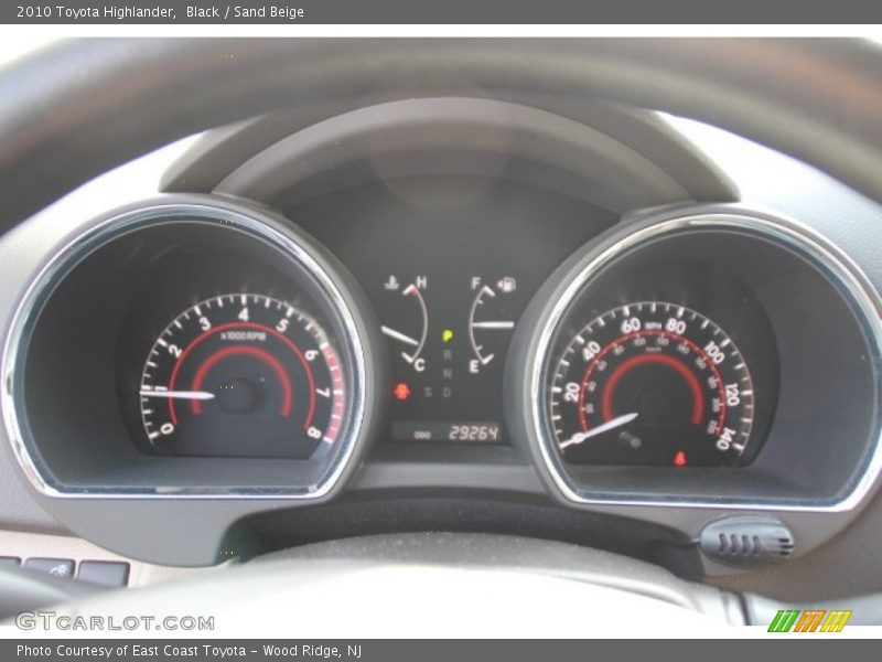 Black / Sand Beige 2010 Toyota Highlander