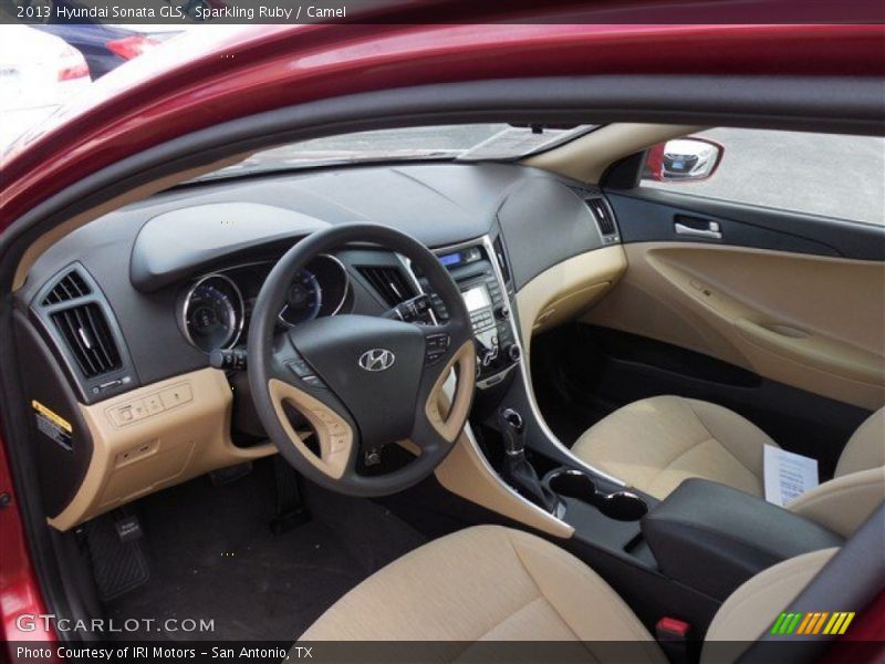 Sparkling Ruby / Camel 2013 Hyundai Sonata GLS