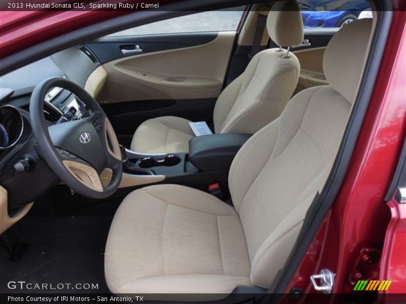 Sparkling Ruby / Camel 2013 Hyundai Sonata GLS