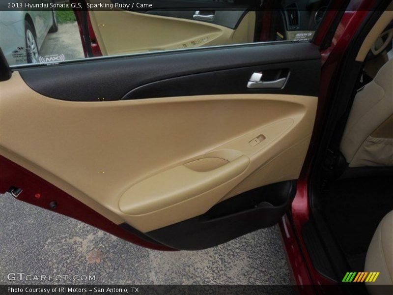 Sparkling Ruby / Camel 2013 Hyundai Sonata GLS