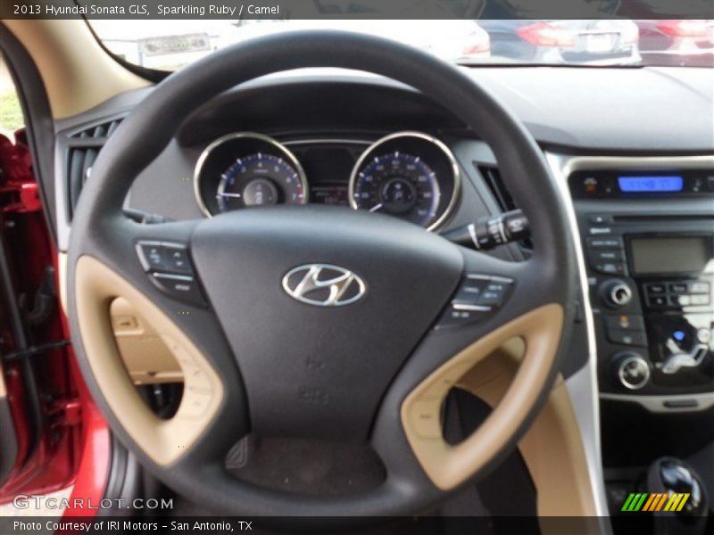 Sparkling Ruby / Camel 2013 Hyundai Sonata GLS