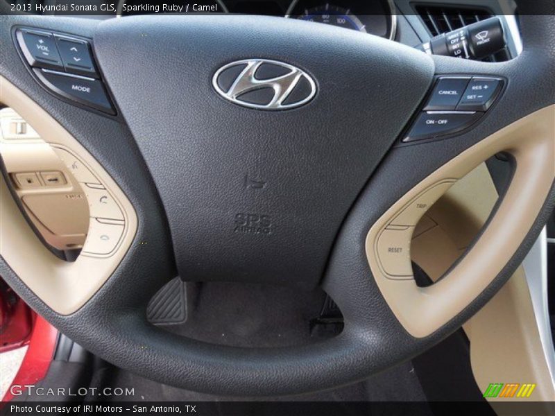 Sparkling Ruby / Camel 2013 Hyundai Sonata GLS