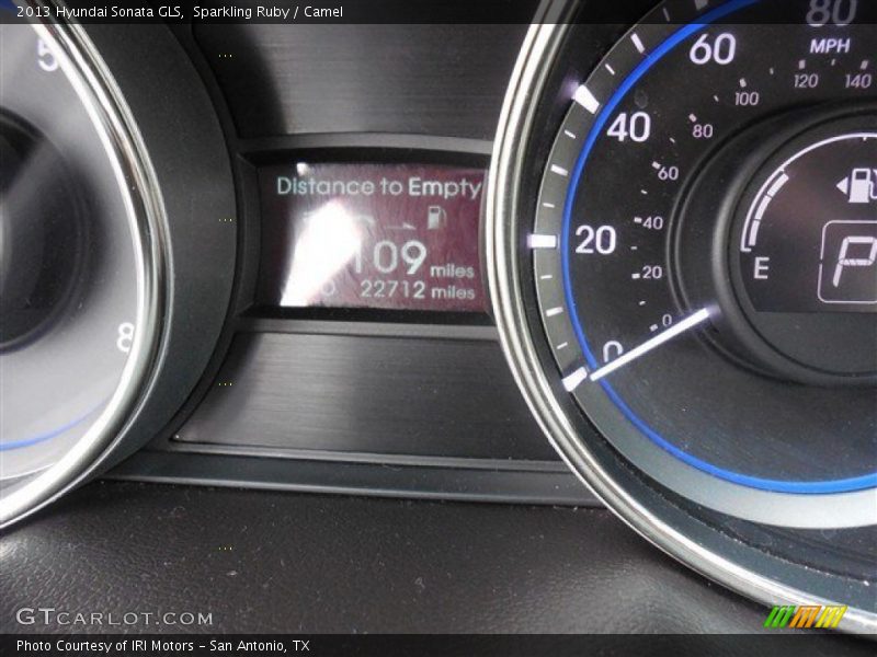 Sparkling Ruby / Camel 2013 Hyundai Sonata GLS