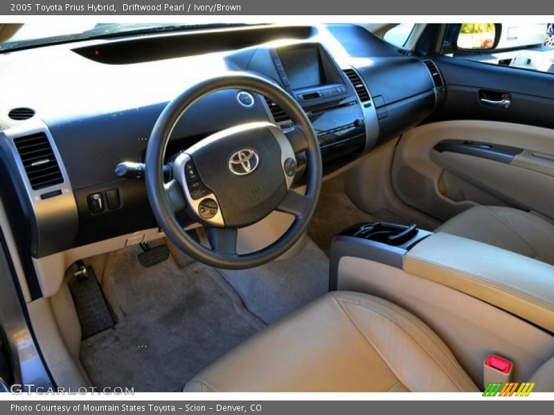 Driftwood Pearl / Ivory/Brown 2005 Toyota Prius Hybrid