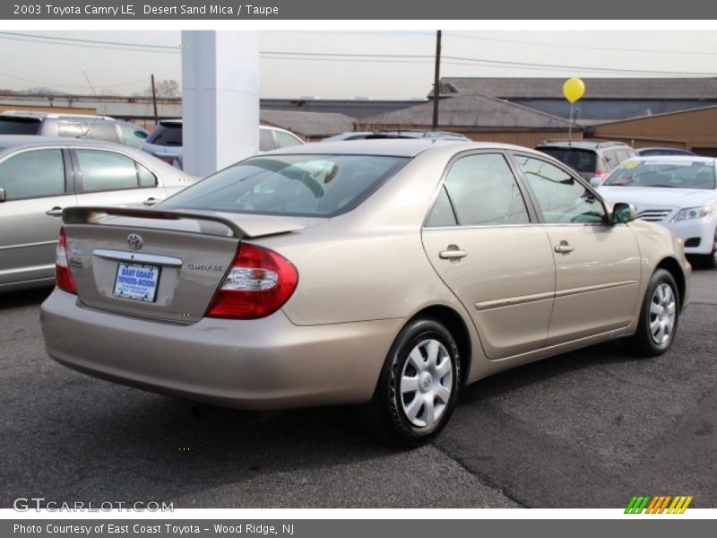 Desert Sand Mica / Taupe 2003 Toyota Camry LE