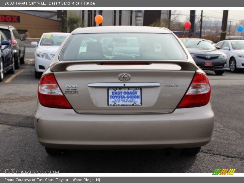 Desert Sand Mica / Taupe 2003 Toyota Camry LE