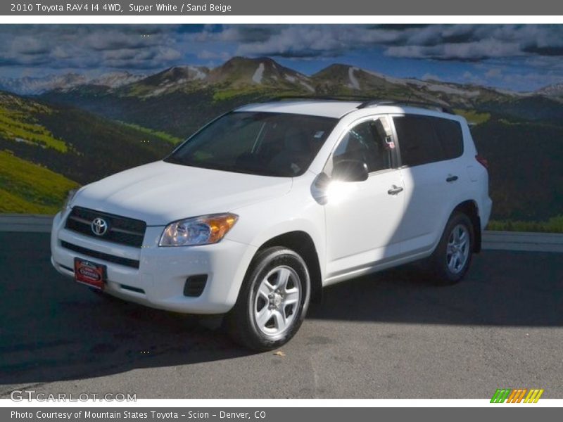 Super White / Sand Beige 2010 Toyota RAV4 I4 4WD