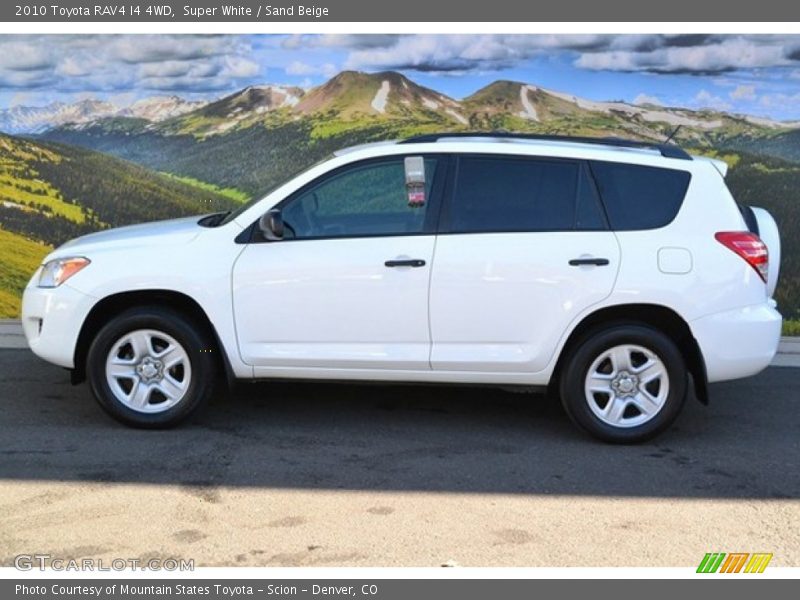 Super White / Sand Beige 2010 Toyota RAV4 I4 4WD