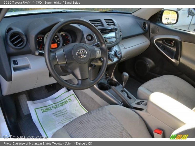 Super White / Sand Beige 2010 Toyota RAV4 I4 4WD