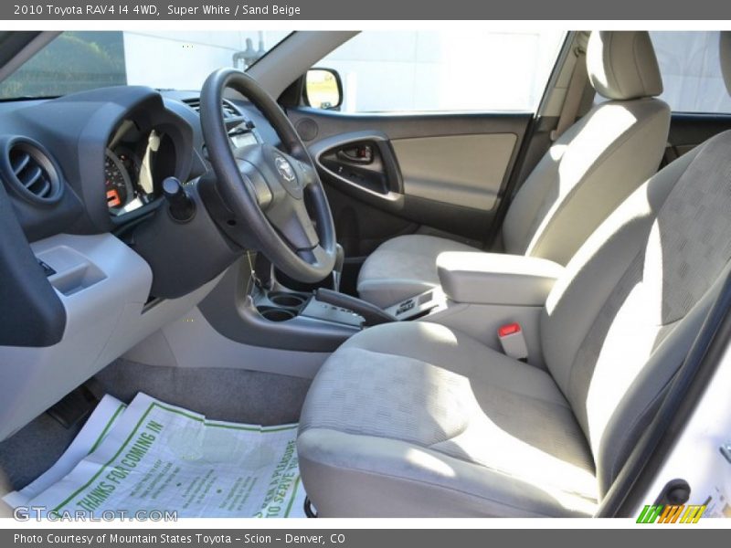 Super White / Sand Beige 2010 Toyota RAV4 I4 4WD