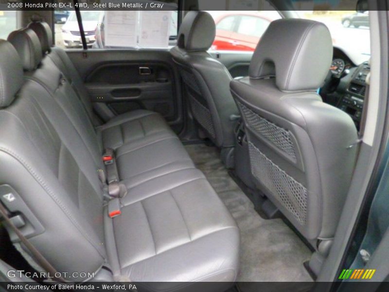 Steel Blue Metallic / Gray 2008 Honda Pilot EX-L 4WD