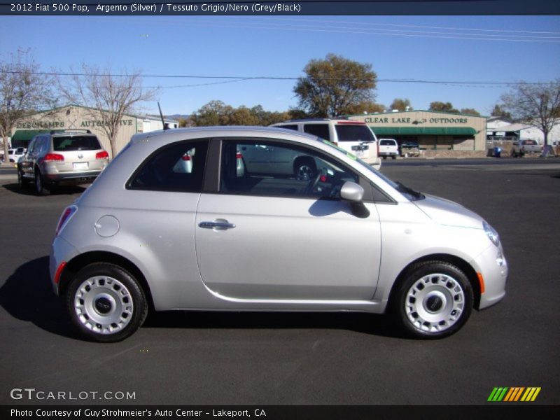 Argento (Silver) / Tessuto Grigio/Nero (Grey/Black) 2012 Fiat 500 Pop